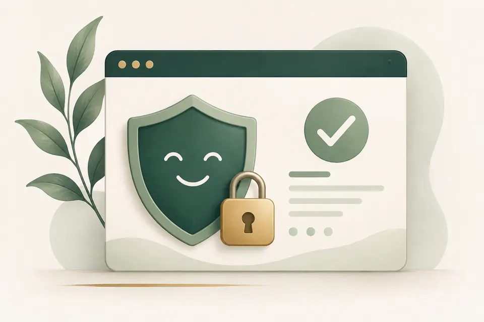 Online data security and customer trust illustration